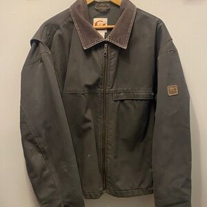 Sorel 100% Cotton Men's Black Jacket with Brown Collar